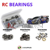 J-M SUPPLIES - RCScrewZ Metal Shielded Bearing Kit tra019b for Traxxas 4-Tec 3.3 (#4809) | UPG - 