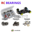 J-M SUPPLIES - RCScrewZ Metal Shielded Bearing Kit yok020b for Yokomo RC12 3.1 RC Car | RCX - 