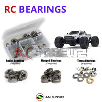 J-M SUPPLIES - RCScrewZ Metal Shielded Bearings ara050b for Arrma Big Rock 6S 4WD BLX 1/7 #7612 RC Car | UPG - 