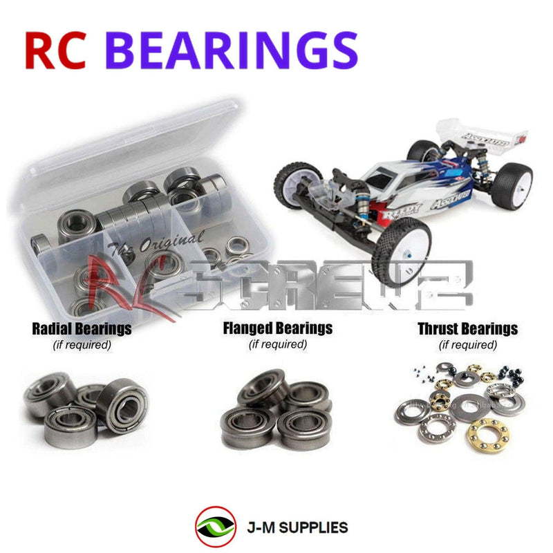 J-M SUPPLIES - RCScrewZ Metal Shielded Bearings asc103b for Associated RC10B6.2 1/10 Electric Buggy (#90023) | SET - 