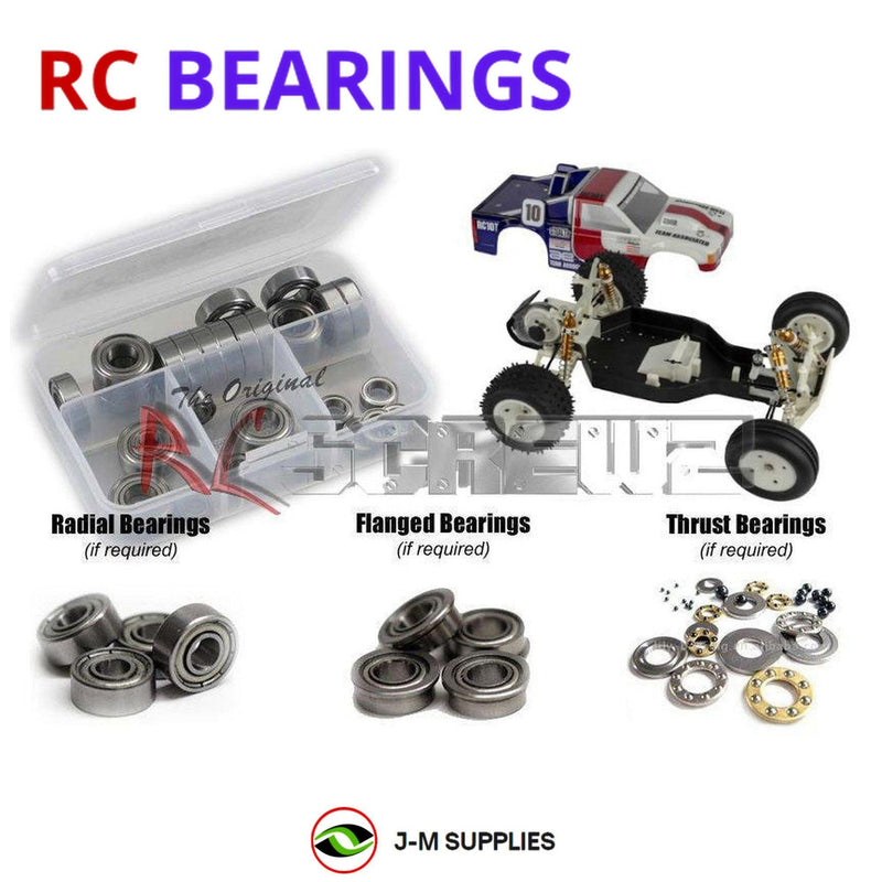 J-M SUPPLIES - RCScrewZ Metal Shielded Bearings asc144b for Associated RC10T Classic 1/10th 2WD Truck (7002) | UPG - 