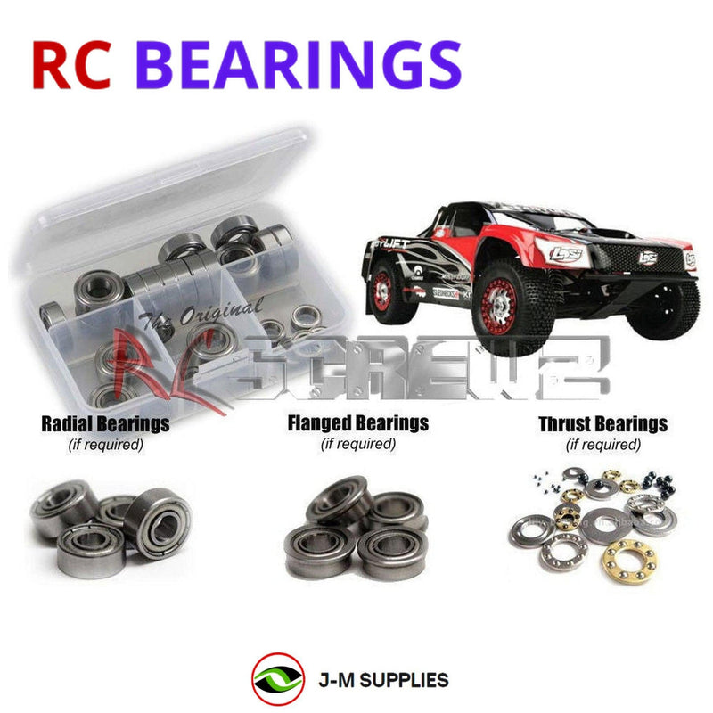 J-M SUPPLIES - RCScrewZ Metal Shielded Bearings los056b for Losi XXX-T SCT 1/10th 2WD Electric (LOS03002) | UPG - 