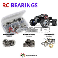 J-M SUPPLIES - RCScrewZ Metal Shielded Bearings tra015b for Traxxas Revo 3.3 1/10 4WD Nitro #53097 Monster | UPG - 
