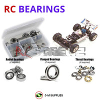 J-M SUPPLIES - RCScrewZ Rubber Shielded Bearing Kit kyo042r for Kyosho Turbo Burns 4WD 1/8 3097 RC Car | UPG - 