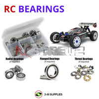J-M SUPPLIES - RCScrewZ Rubber Shielded Bearing Kit kyo188r for Kyosho Inferno Race/VE 30876M-B RC Car | UPG - 