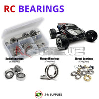 J-M SUPPLIES - RCScrewZ Rubber Shielded Bearing Kit tra018r for Traxxas Jato 3.3 #5507 RC Car | SET - 
