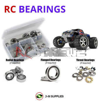 J-M SUPPLIES - RCScrewZ Rubber Shielded Bearing Kit tra032r for Traxxas T-Maxx 3.3 #4908 RC MT | SET - 