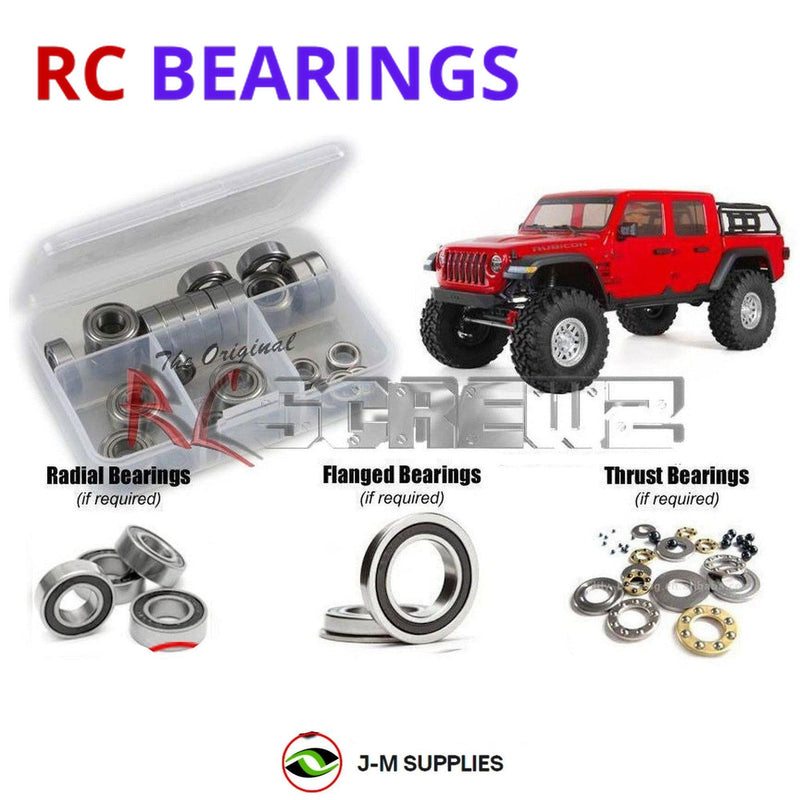 J-M SUPPLIES - RCScrewZ Rubber Shielded Bearings axi041r for Axial 1/10 SCX10 III Jeep JT Gladiator #AXI03006 | RCX - 