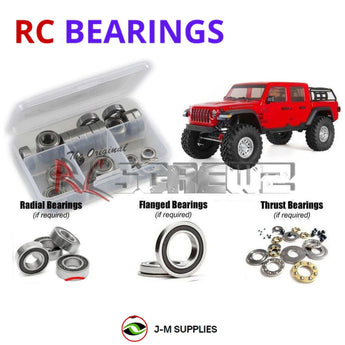 J-M SUPPLIES - RCScrewZ Rubber Shielded Bearings axi041r for Axial 1/10 SCX10 III Jeep JT Gladiator #AXI03006 | SET - 