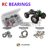 J-M SUPPLIES - RCScrewZ Rubber Shielded Bearings hpi019r for HPI Savage SS / 25 RTR Monster Truck (#832) | SET - 