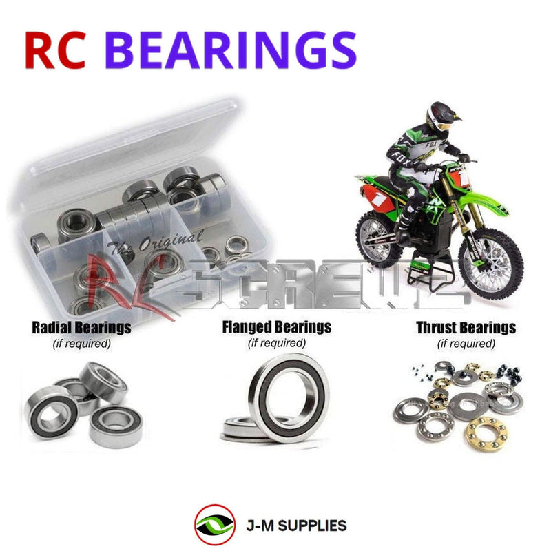 J-M SUPPLIES - RCScrewZ Rubber Shielded Bearings los141r for Losi 1/4 Promoto-MX RTR (LOS06000) RC Motorcycle | UPG - 