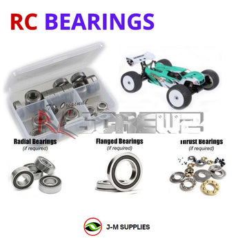 J-M SUPPLIES - RCScrewZ Rubber Shielded Bearings ser085r for Serpent Cobra Truggy-E 1/8 (#600039) | SET - 