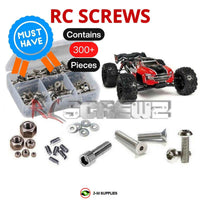 J-M SUPPLIES - RCScrewZ Stainless Screw Kit ara029 for Arrma RC Kraton 6s BLX V4 #106040 RC Car | UPG - 