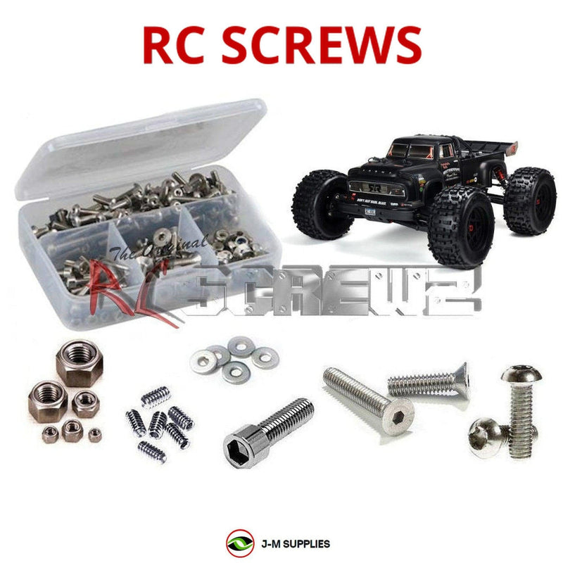 J-M SUPPLIES - RCScrewZ Stainless Screw Kit ara041 for Arrma Notorious 6S V5 BLX 1/8 Stunt Truck (ARA8611V5) | SET - 