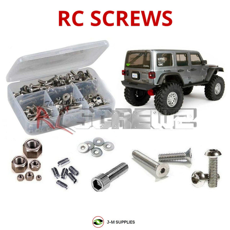 J-M SUPPLIES - RCScrewZ Stainless Screw Kit axi034 for Axial SCX10 III Jeep Wrangler (AXI03003 / AXI03007) | RCX - 