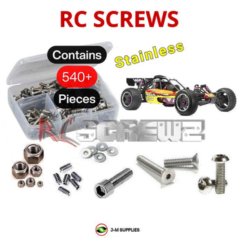 J-M SUPPLIES - RCScrewZ Stainless Screw Kit hpi028 for HPI Racing 1/5 Baja 5B 2WD Gas Buggy RTR (#10600) | PRO - 
