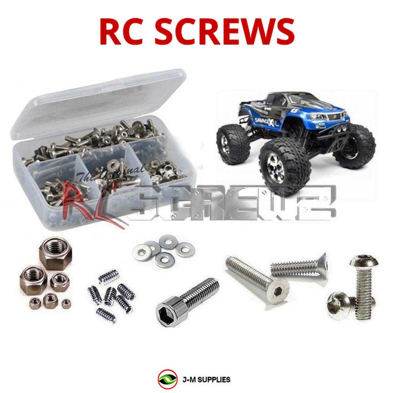 J-M SUPPLIES - RCScrewZ Stainless Screw Kit hpi041 for HPI Racing Savage X .46 1/8 Monster Truck (#105644) | UPG - 