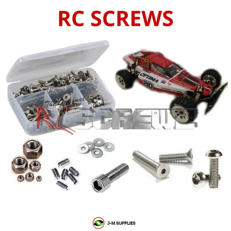 J-M SUPPLIES - RCScrewZ Stainless Screw Kit kyo179 for Kyosho Turbo Optima 1/10 4WD Electric Racer (#3130) | UPG - 