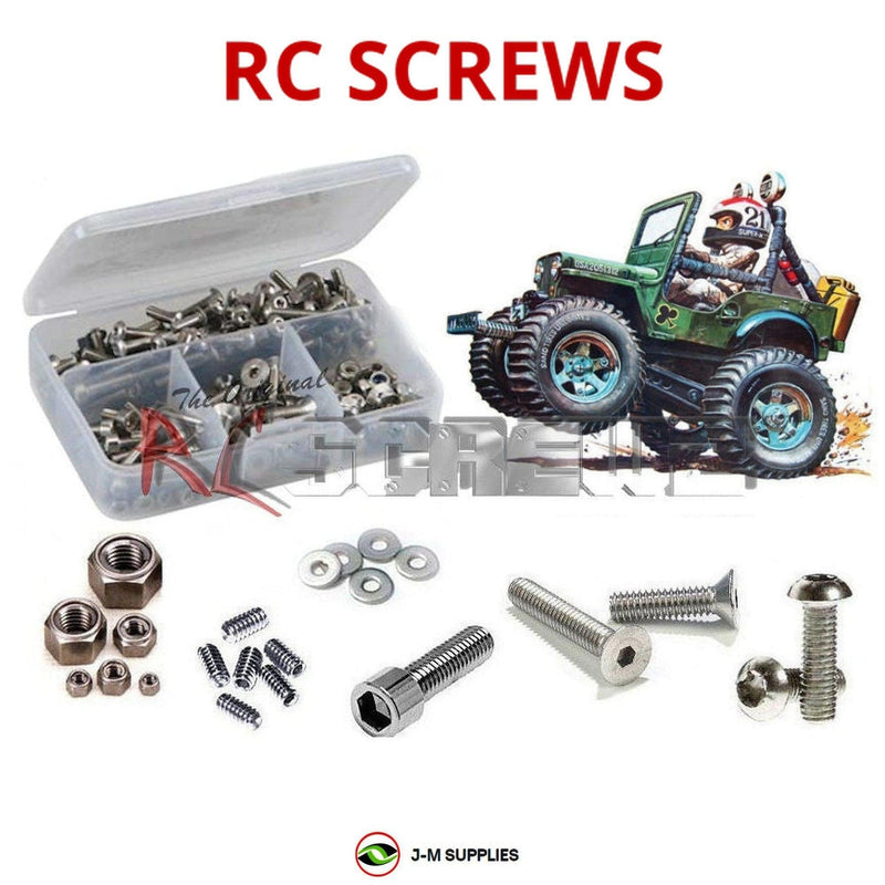 J-M SUPPLIES - RCScrewZ Stainless Screw Kit tam222 for Tamiya Wild Willy M38 1/10 2WD (#58035) Stunt Vehicle | RCX - 