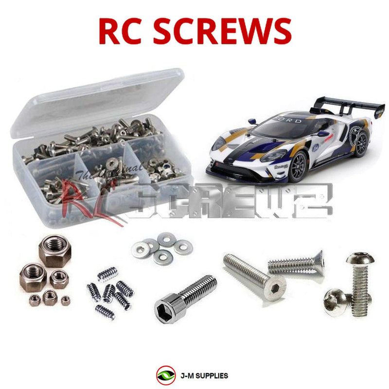 J-M SUPPLIES - RCScrewZ Stainless Screw Kit tam251 for Tamiya TT-02 2020 Ford GT Mk II #58689 RC Car | RCX - 