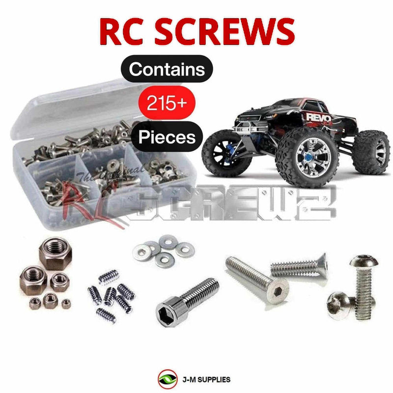 J-M SUPPLIES - RCScrewZ Stainless Screw Kit tra015 for Traxxas Revo 3.3 1/10th 4WD Nitro (#53097) RC Monster | RCX - 