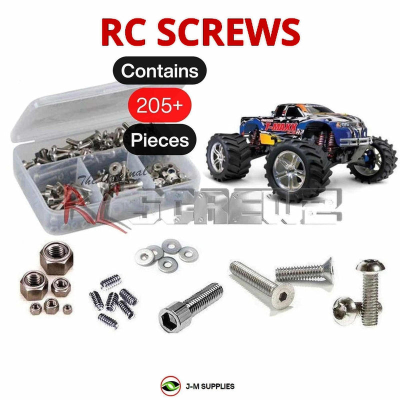 J-M SUPPLIES - RCScrewZ Stainless Screw Kit tra017 for Traxxas T-Maxx Classic 2.5R Nitro 1/10 (#49104-1) | SET - 