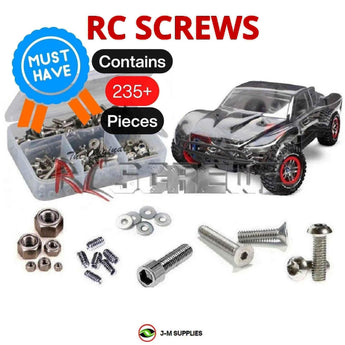 J-M SUPPLIES - RCScrewZ Stainless Screw Kit tra051 for Traxxas Slash 4x4 LCG/Platinum SC Truck (68086-3/6804) | SET - 