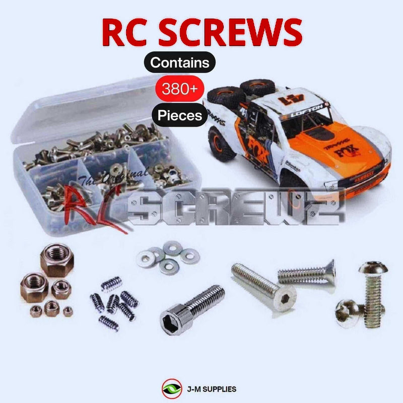 J-M SUPPLIES - RCScrewZ Stainless Screw Kit tra086 for Traxxas UDR Unlimited Desert Racer 4WD Truck #85076-4 | SET - 