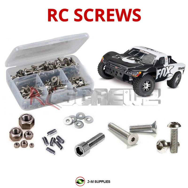 J-M SUPPLIES - RCScrewZ Stainless Screw Kit tra103 for Traxxas Slash 4x4 VXL 1/10 4WD TSM SC Truck (68086-4) | RCX - 