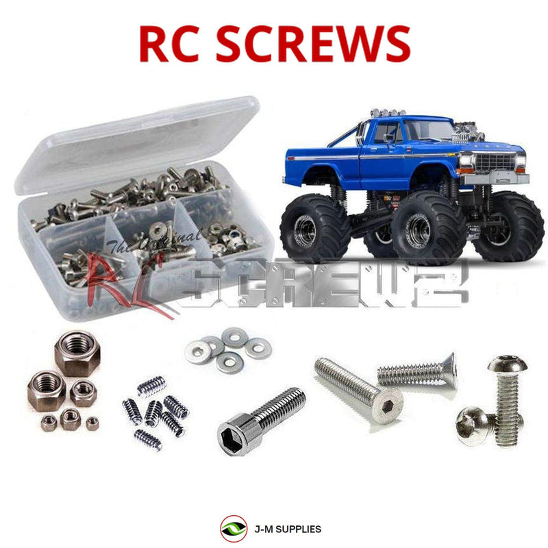 J-M SUPPLIES - RCScrewZ Stainless Screw Kit tra124 for Traxxas TRX-4 MT 1/18 Ford F-150 (#98044-1) | RCX - 