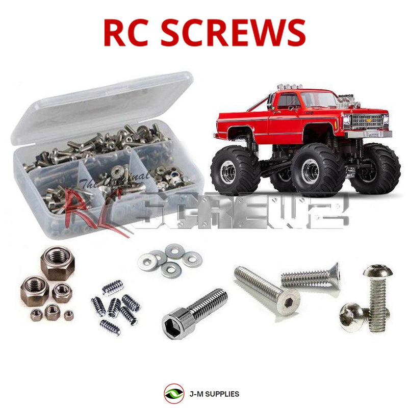 J-M SUPPLIES - RCScrewZ Stainless Screw Kit tra125 for Traxxas TRX-4MT 1/18 Chevy K-10 4X4 MT (#98064-1) | RCX - 