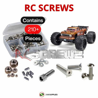 J-M SUPPLIES - RCScrewZ Stainless Screw Kit ara019 for Arrma Outcast 4s BLX 4X4 1/10 Stunt Truck (#ARA102692) | PRO - 
