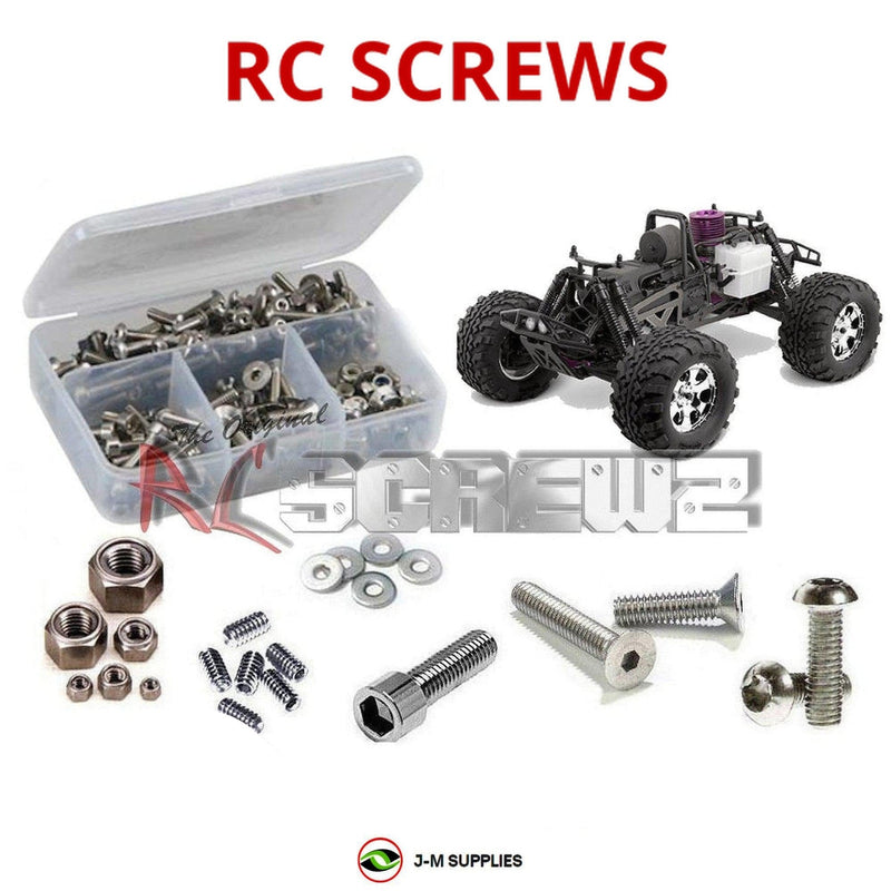 J-M SUPPLIES - RCScrewZ Stainless Steel Screw Kit hpi034 for HPI Racing Savage X SS RC Car | RCX - 