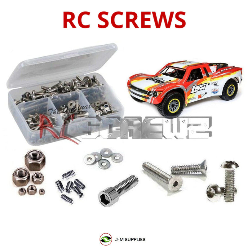 J-M SUPPLIES - RCScrewZ Stainless Steel Screw Kit los102 for Losi Baja Rey 1/6th LOS05013 RC Car | SET - 