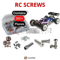 J-M SUPPLIES - RCScrewZ Stainless Steel Screw Kit los105 for Losi 8ight-Xe 1/8 Buggy TLR04008 RC Car | SET - 