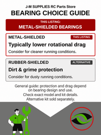 RCScrewZ Metal Shielded Bearing Kit ass053b for Team Associated ProLite 4x4 RTR Brushless 1/10 Electric 4WD Off-Road Short Course Truck (#7052) | SET