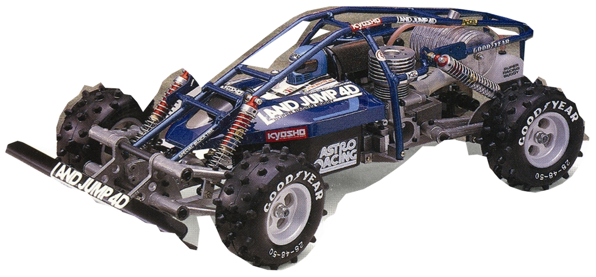 Kyosho Landjump 4WD Integra 1/8 Nitro 4WD Buggy 3011, blue body