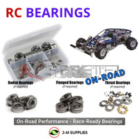 Representative image of an RCScrewZ metal-shielded bearing kit for Kyosho Landjump 4WD Integra 1/8 Nitro 4WD Buggy (3011); exact bearing sizes and quantities vary by RC model.