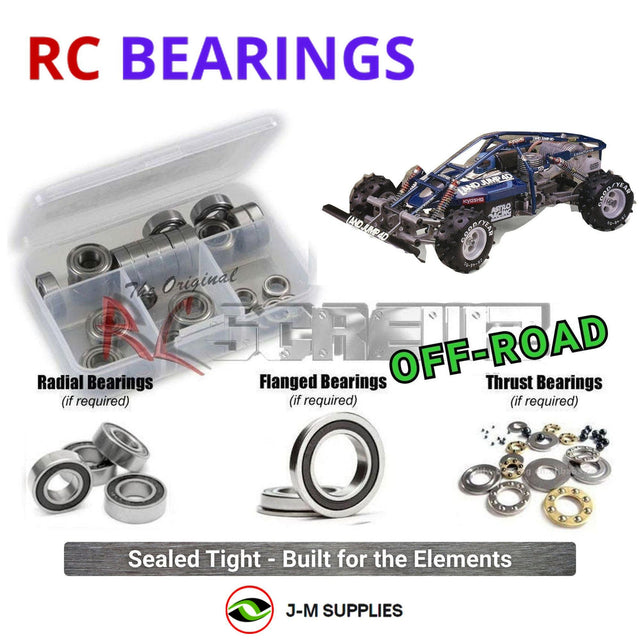 RCScrewZ Rubber Shielded Bearing Kit kyo028r for Kyosho Landjump 4WD Integra 1/8 Nitro 4WD Off-Road Buggy (3011) | SET