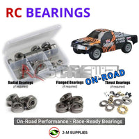 Representative image of an RCScrewZ metal-shielded bearing kit for Kyosho Landmax GP20 F-150 1/8 Nitro 4WD Truck (31982); exact bearing sizes and quantities vary by RC model.