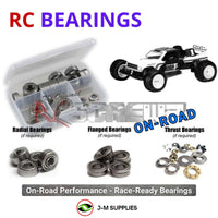 Representative image of an RCScrewZ metal-shielded bearing kit for Team Losi XX-T CR/GP 1/10 Electric 2WD Truck (LOSA0071, LOSA0072); exact bearing sizes and quantities vary by RC model.