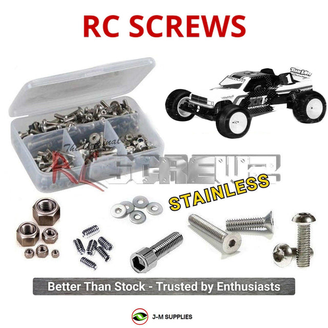 RCScrewZ Metric Stainless Steel Screw Kit los008m for Team Losi XX-T CR / XX-T CR Graphite Plus 1/10 Electric 2WD Stadium Truck (#LOSA0071, #LOSA0072) | SET