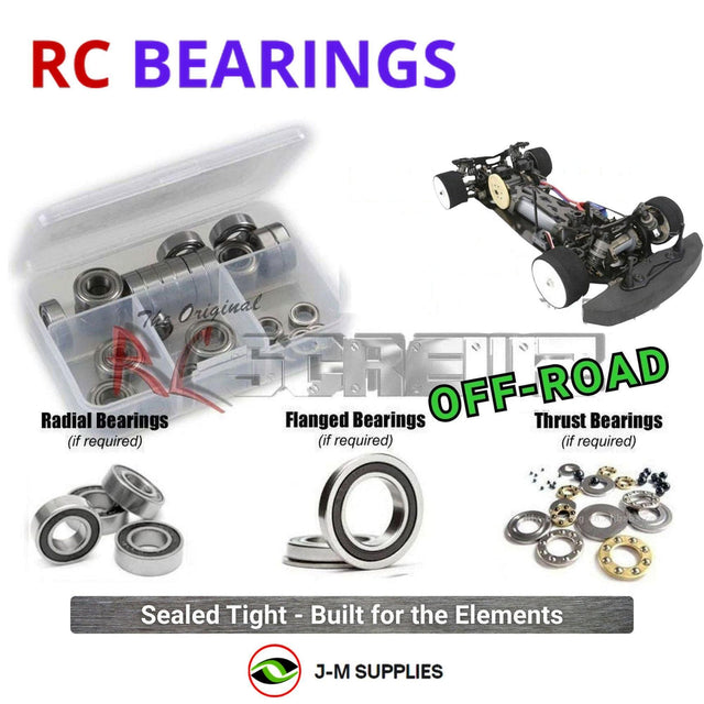 RCScrewZ Rubber Shielded Bearing Kit los020r for Team Losi JRX-S Pro 1/10 Electric 4WD On-Road Touring Car (LOSA0255) | SET