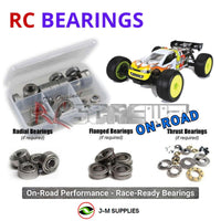 Representative image of an RCScrewZ metal-shielded bearing kit for Team Losi 8IGHT-T Race Roller 1/8 Nitro 4WD Truck (LOSA0802); exact bearing sizes and quantities vary by RC model.