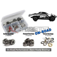 RCScrewZ metal-shielded bearing kit for Losi Micro SCT (LOSB0242); representative kit artwork, exact contents vary by model