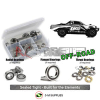 RCScrewZ rubber-shielded bearing kit for Losi Micro SCT (LOSB0242); representative kit artwork, exact contents vary by model