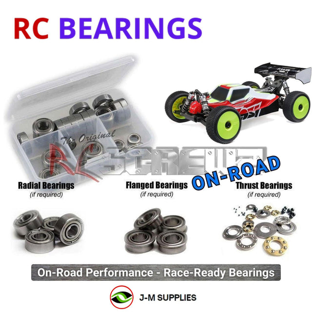 RCScrewZ Metal Shielded Bearing Kit los158b for Losi 8IGHT-XE 1/8 Electric 4S Brushless 4WD RTR Competition Race Buggy (#LOS04018) | SET