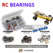 Representative image of an RCScrewZ metal-shielded bearing kit for Marui Hunter 2WD 1/10 Electric Off-Road Racing Buggy (MT59-RC3); exact bearing sizes and quantities vary by RC model.