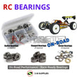 Representative image of an RCScrewZ metal-shielded bearing kit for Mayako MX8E-24MPC/24R 1/8 Electric Buggy (MYE0377-24R); exact bearing sizes and quantities vary by RC model.