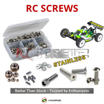 Representative image of an RCScrewZ stainless steel screw kit for Mayako MX8E-25 1/8 Electric Off-Road Buggy (MYE0377-25); exact kit contents vary by RC model.